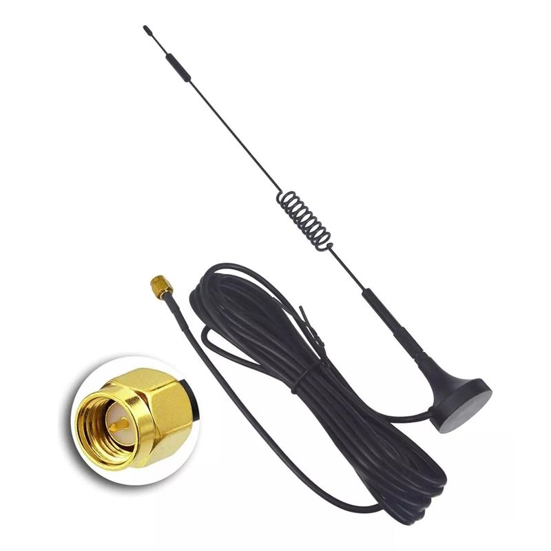 KUANGYE - Antena Wifi 12dbi 3g 4g Aerea Sma Macho Rg174 700-2700mhz 5m