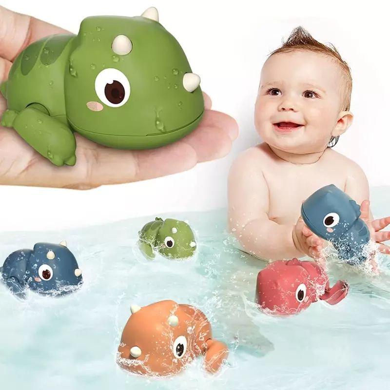 EVERSO - Juguetes De Baño Para Bebés Regalos Dinosaurio 6 Piezas
