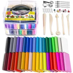 KUANGYE - Arcilla Polimérica De 32 Colores Con Accesorios