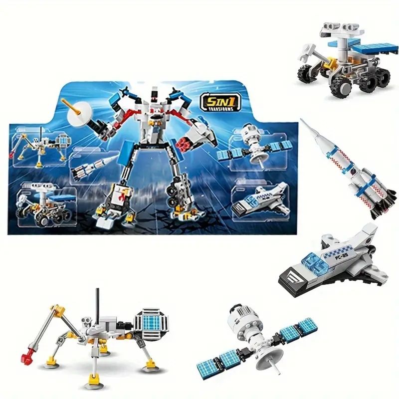 OEM - Juguete 5 En 1 Rompecabezas Robot Espacial