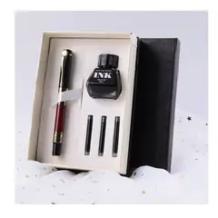 GENERICO - Elegante Pluma Estilográfica Comercial De Metal Con Caja