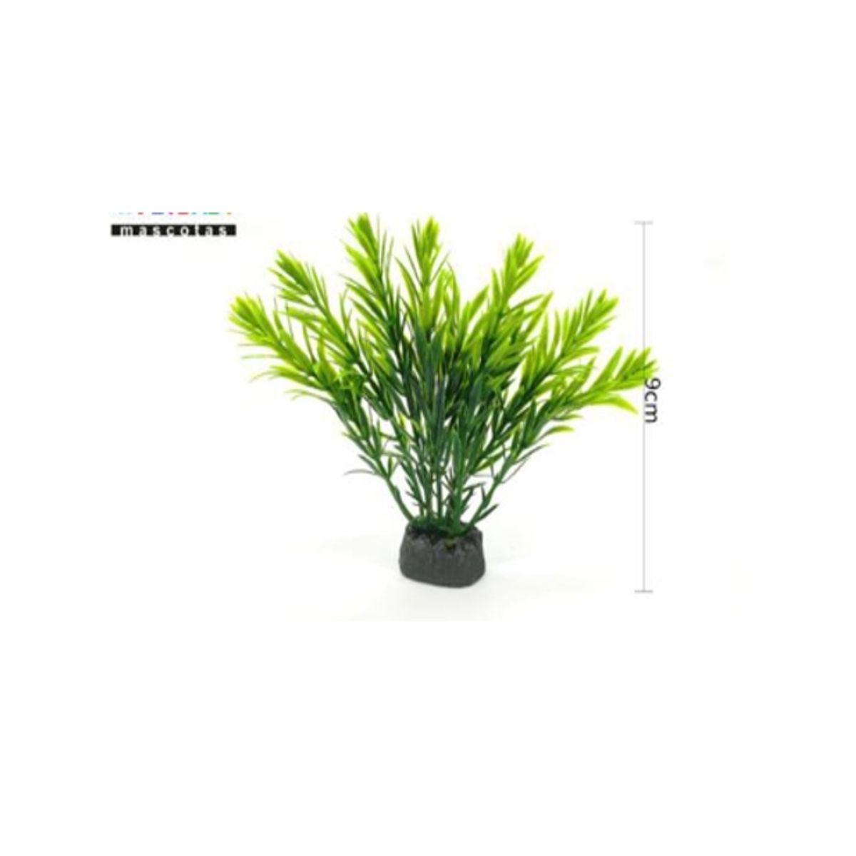 GENERICO - Planta Acuática Verde Decoración Acuario 9cm