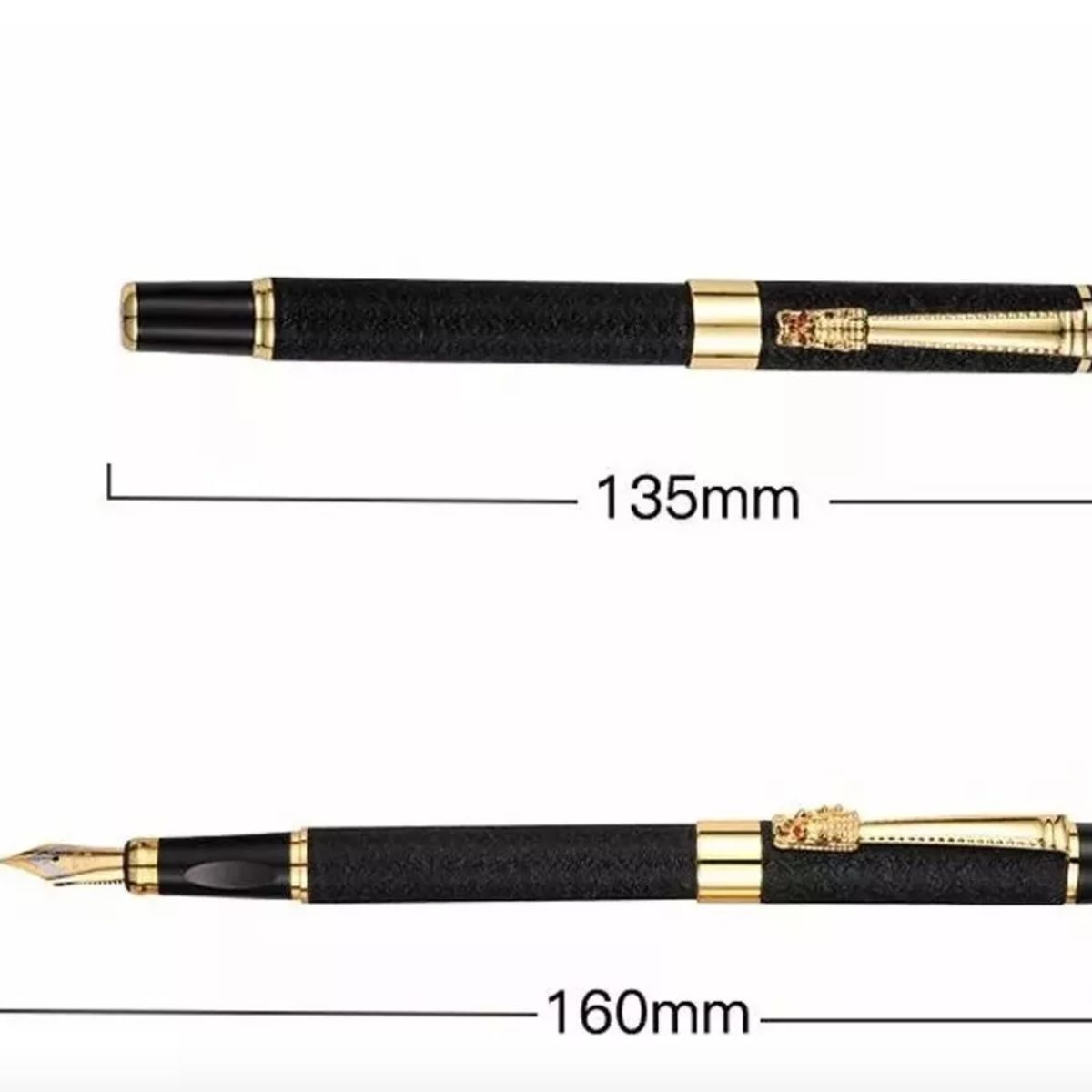 GENERICO - Elegante Pluma Estilográfica Comercial De Metal Con Caja