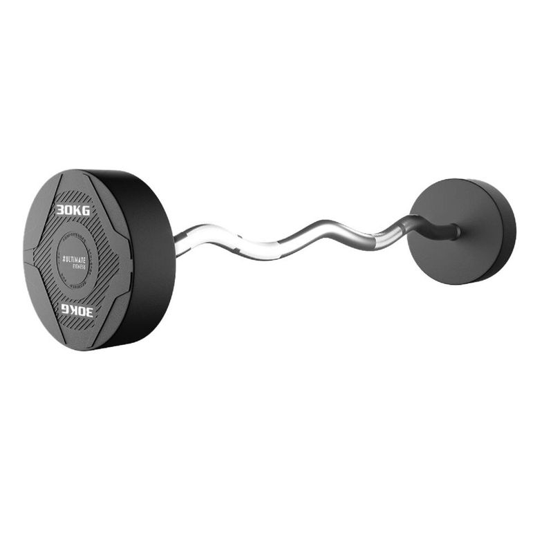 ULTIMATE FITNESS - BARRA CURVA - PESO FIJO 30 KG