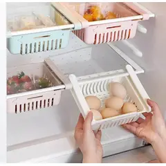 GENERICO - Cesta Plegable Organizadora Ideal Poco Espacio Refrigerador