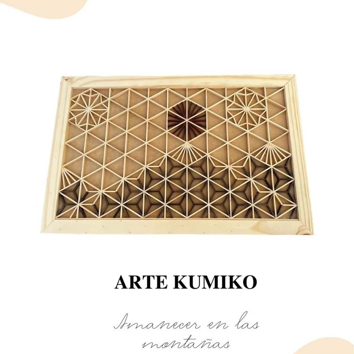 GENERICO - Cuadro Kumiko amanecer