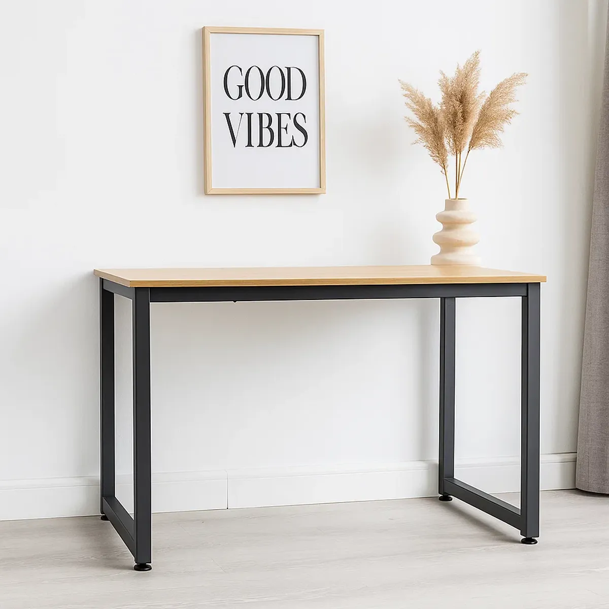 KLIK - Escritorio Industrial Home Office - Madera Clara