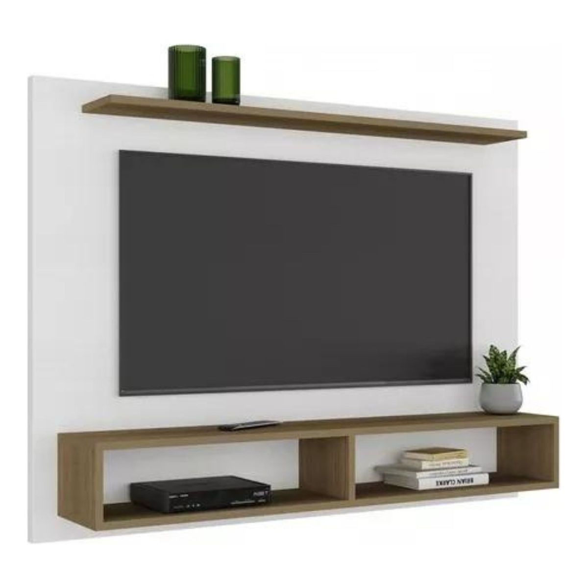 TODODESCUENTO - Mueble Rack De Pared Para Tv 43  Blanco Florencia