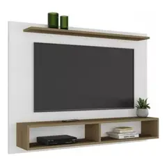 TODODESCUENTO - Mueble Rack De Pared Para Tv 43 Blanco Florencia