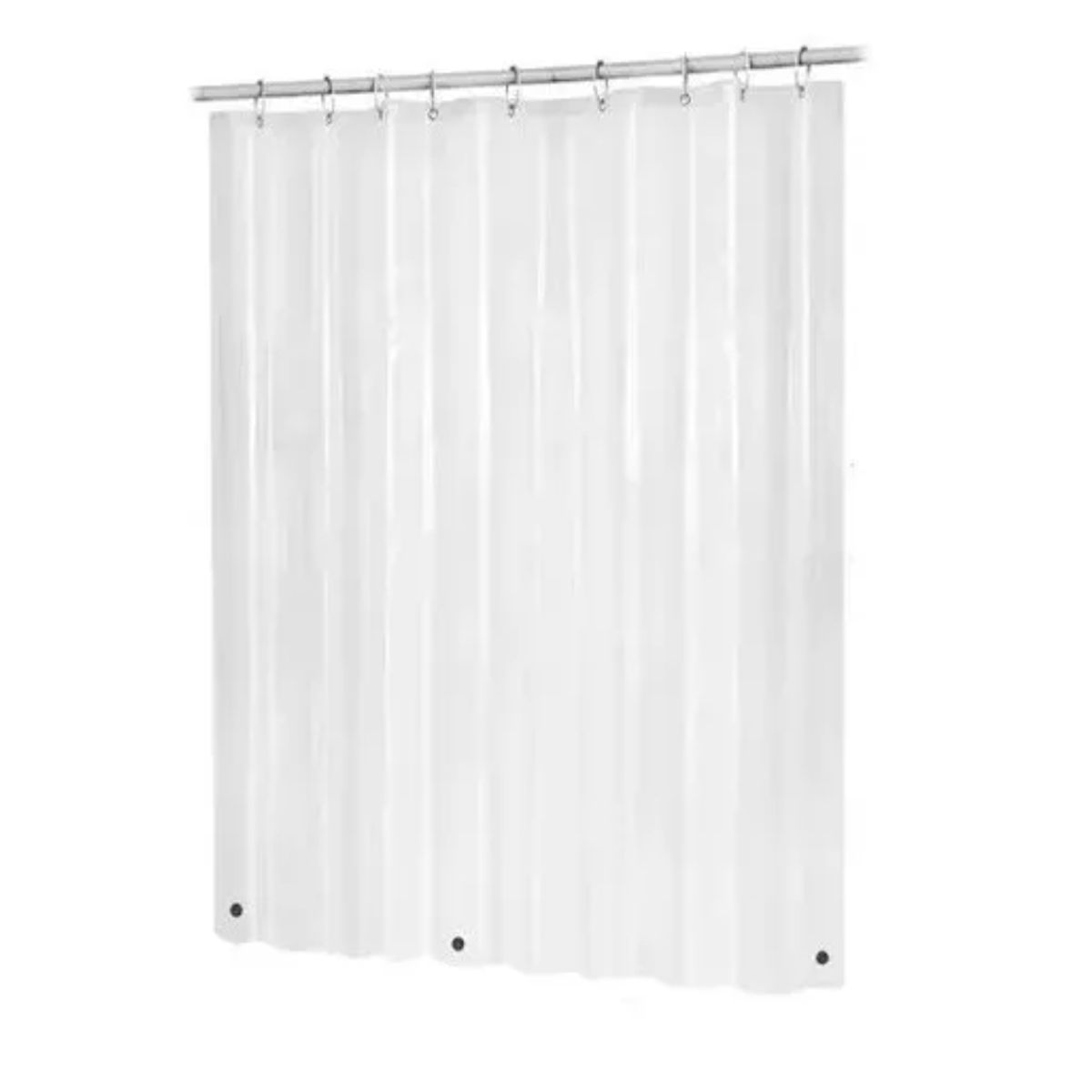 GENERICO - Cortina Baño Colores Impermeable 180x180 Cms + 12 Ganchos