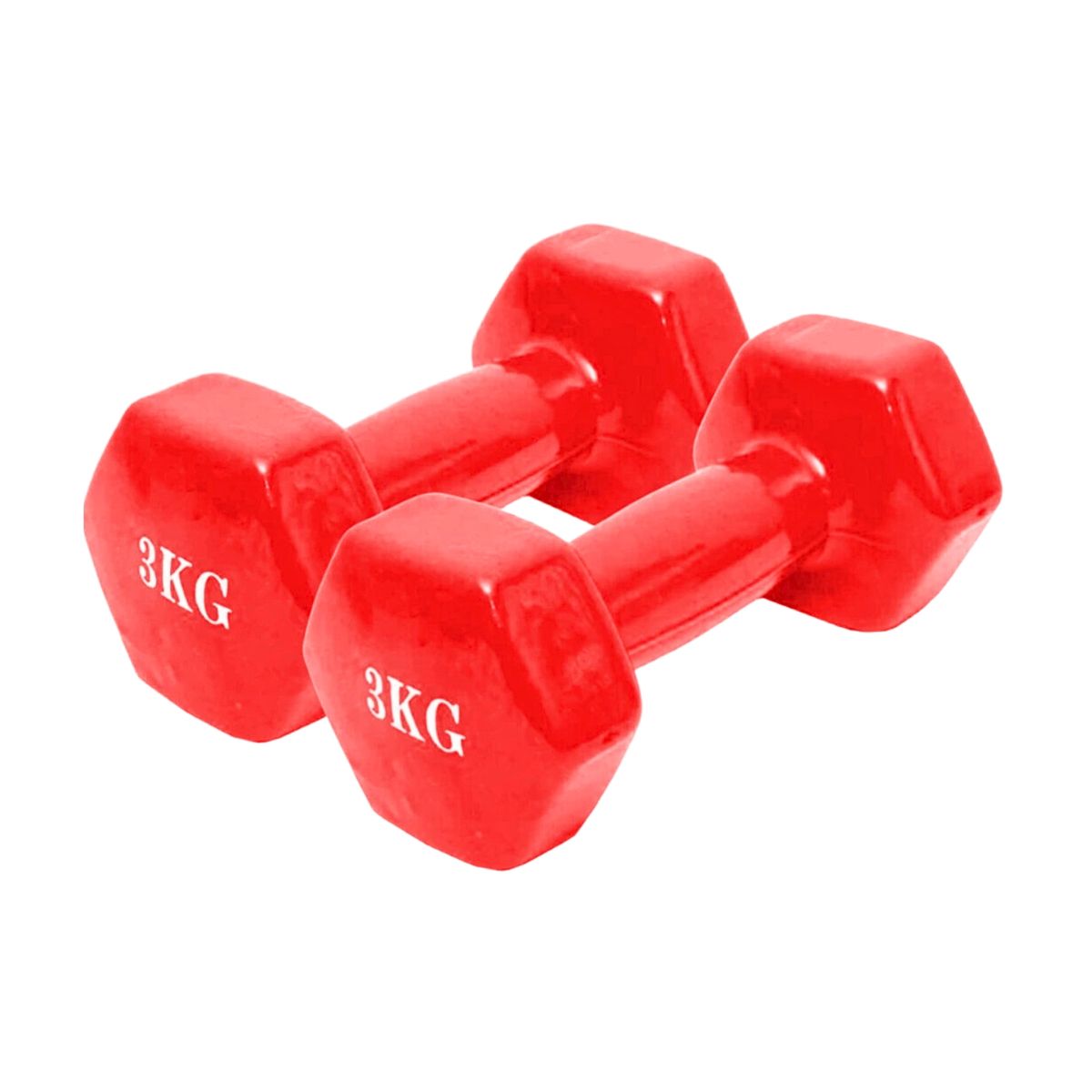 GENERICO - Pack x2 Mancuerna De 3 Kilos Fitness Yoga Gym Pesas Colores