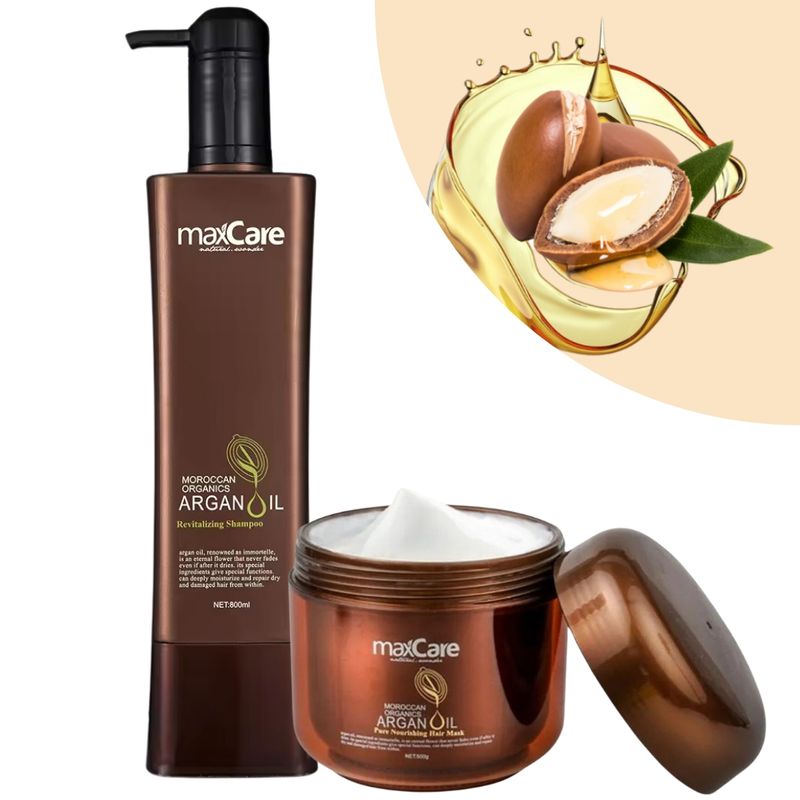 GENERICO - Pack Shampoo Revitalizador Y Mascara Capilar Con Aceite De Argan