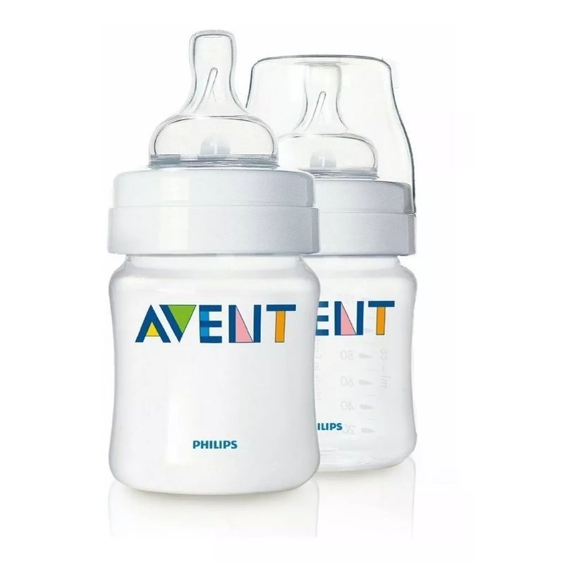 AVENT - Set 2 Mamaderas Avent 125 Ml Classic Anticolicos