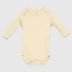 COYOTE KIDS - Body beige bordado algodón peruano - Beige