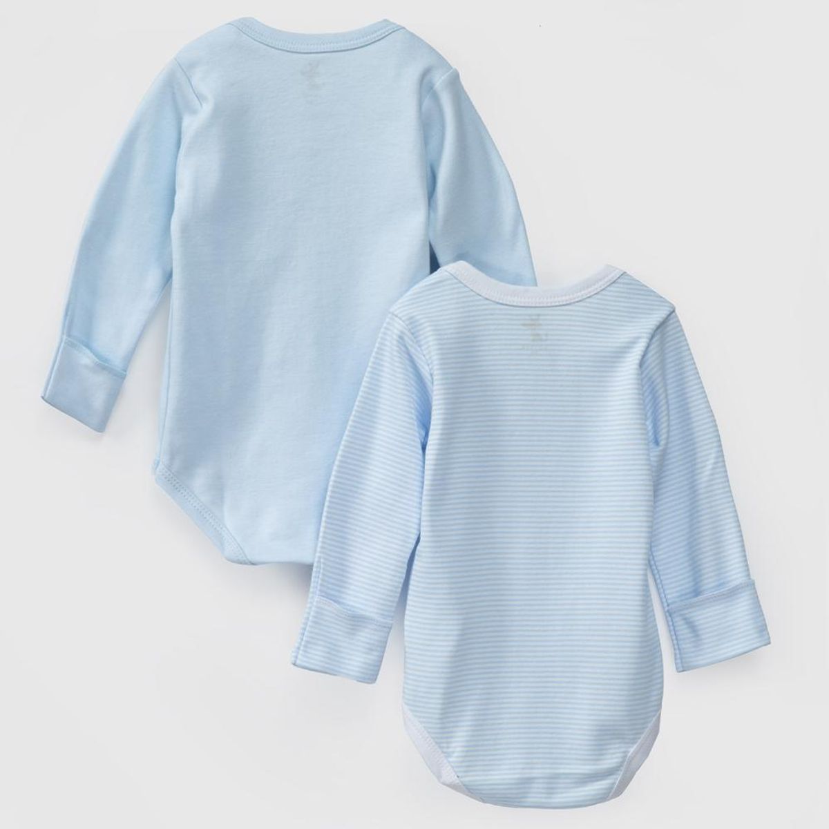 COYOTE KIDS - Pack body celeste rayas celeste algodón peruano - Celeste