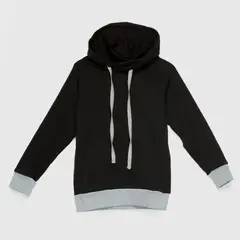 COYOTE KIDS - Polerón negro gris delgado algodón peruano - Gris