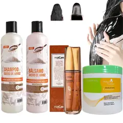 MAXCARE - Pack Revitalizante de Shampoo+ Mascarilla Capilar +Aceite