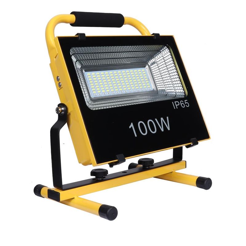 DARLUX - FOCO LED SOLAR PORTATIL RECARGABLE 100W 4K IP65 Darlux