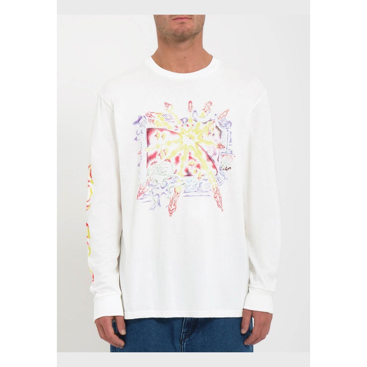 VOLCOM - Polera Fa Sam Ryser Blanco Hombre Volcom