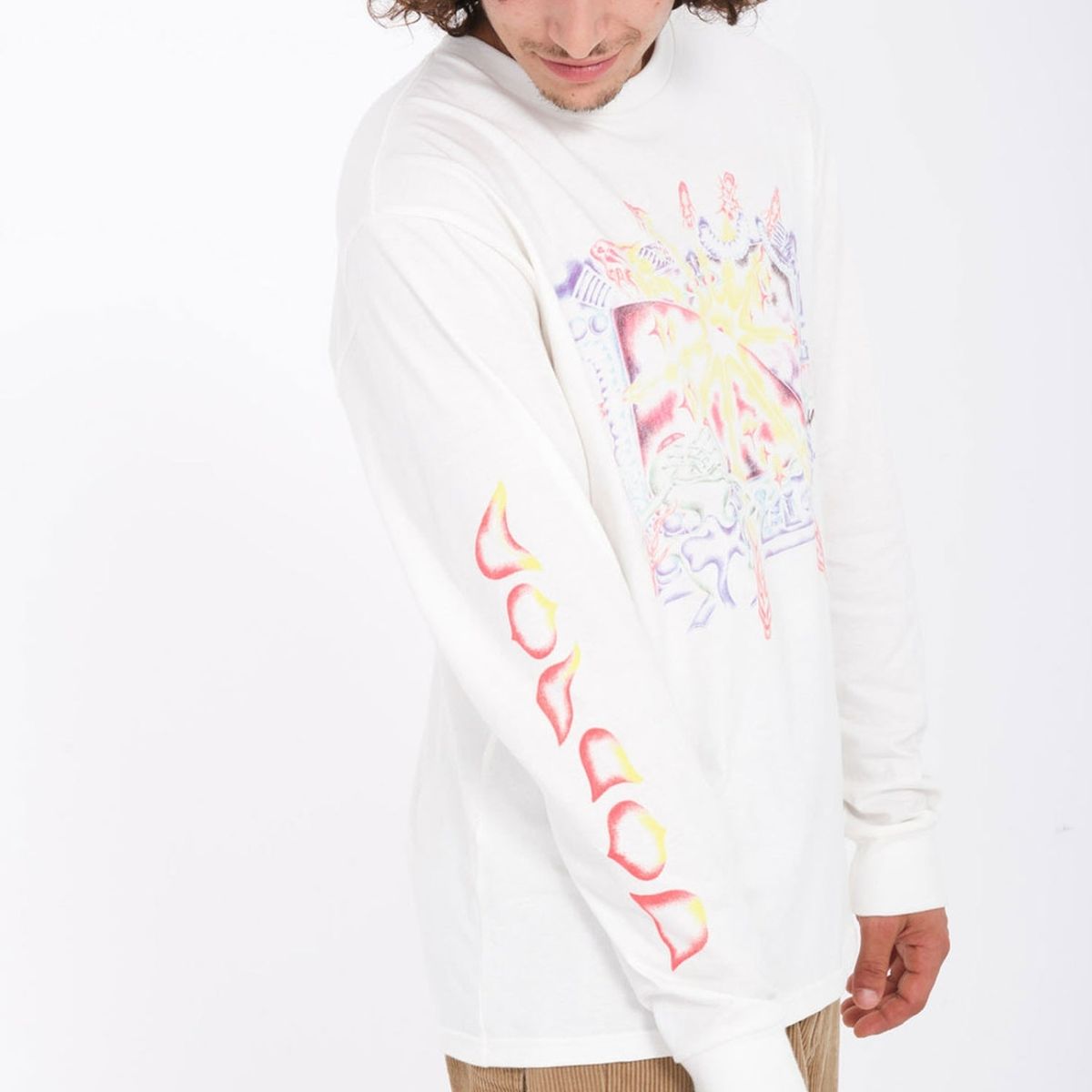 VOLCOM - Polera Fa Sam Ryser Blanco Hombre Volcom