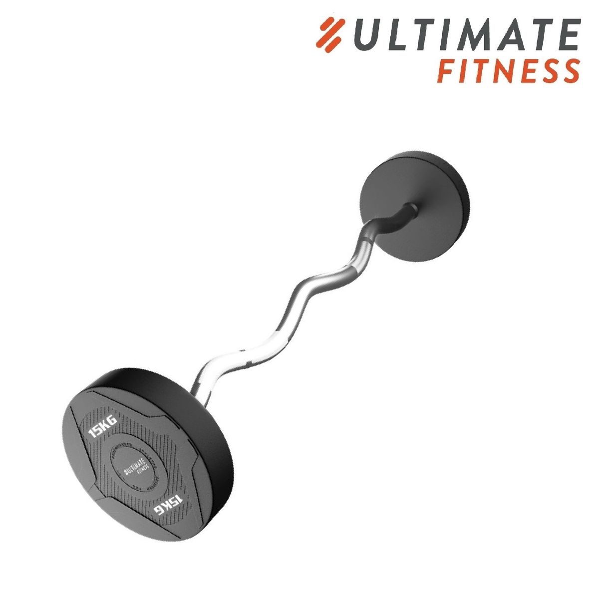 ULTIMATE FITNESS - BARRA CURVA - PESO FIJO 15 KG