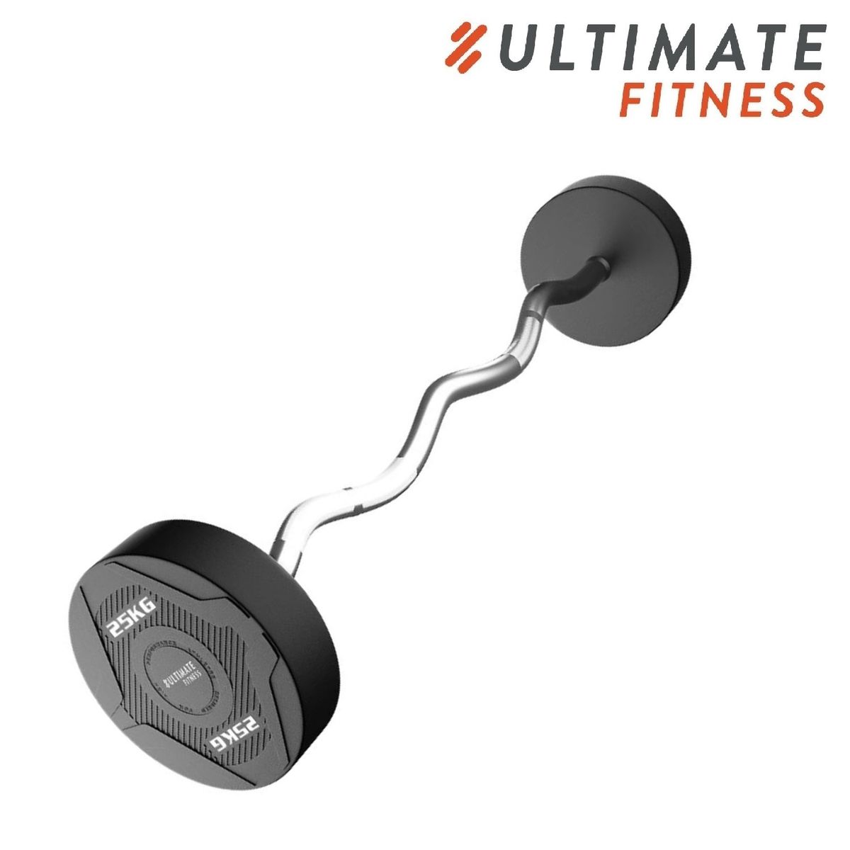 ULTIMATE FITNESS - BARRA CURVA - PESO FIJO 25 KG