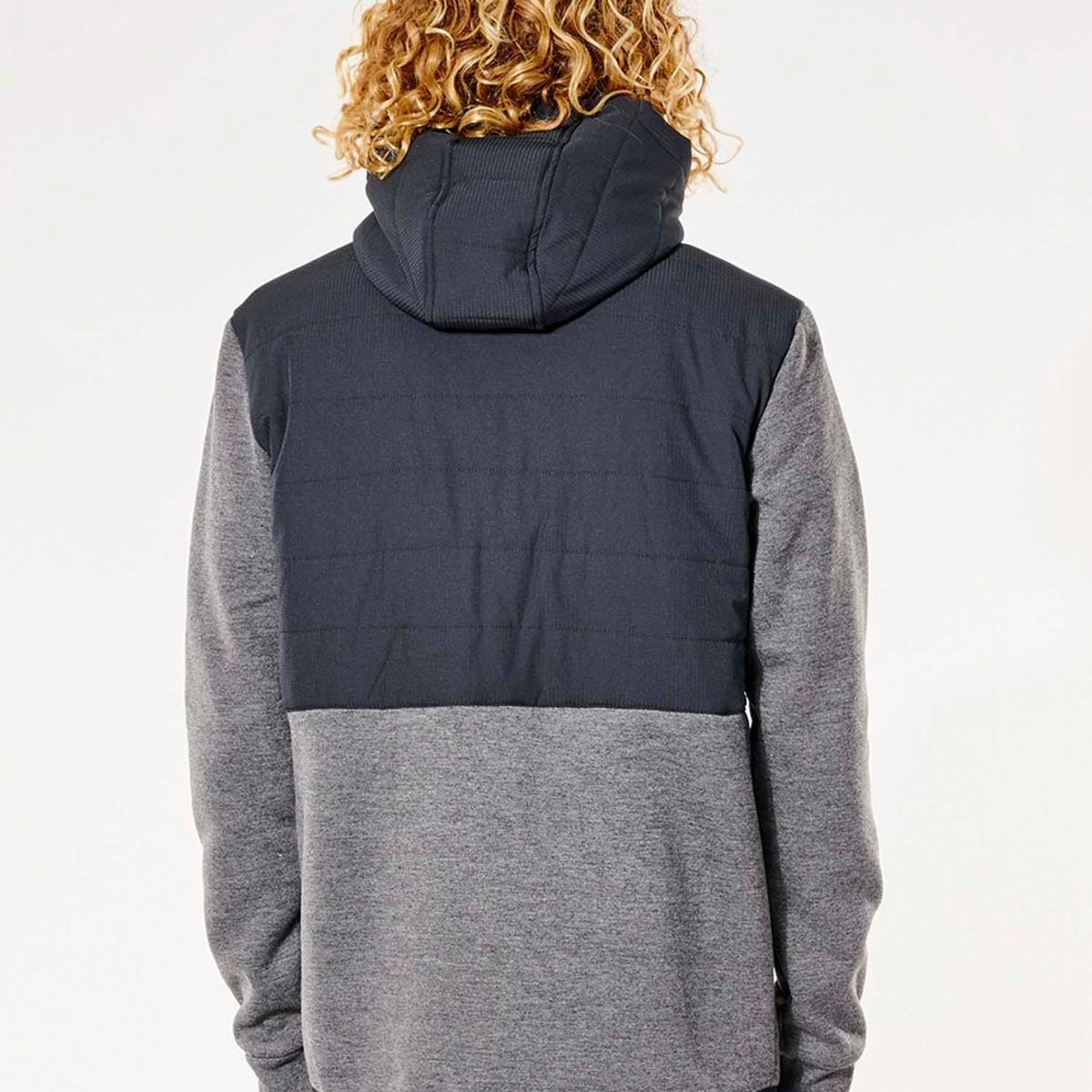 RIP CURL - Poleron Anti Series Heatseeker Zip Thr Negro Hombre Rip Curl