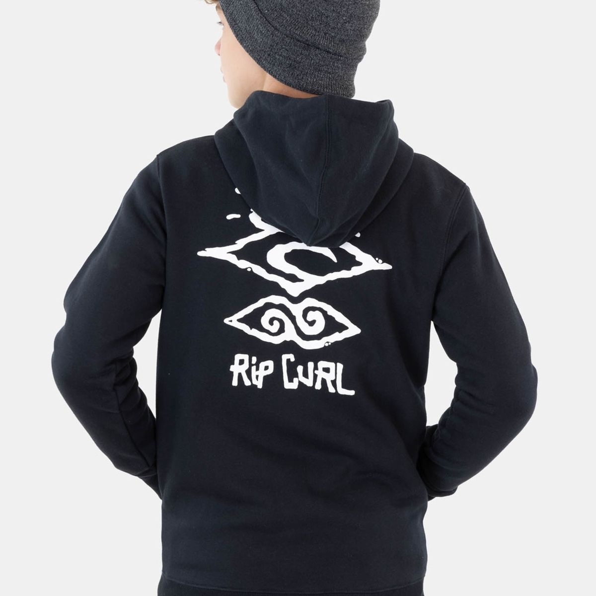 RIP CURL - Poleron The Search Retro Full Zip Negro Infantil Rip Curl