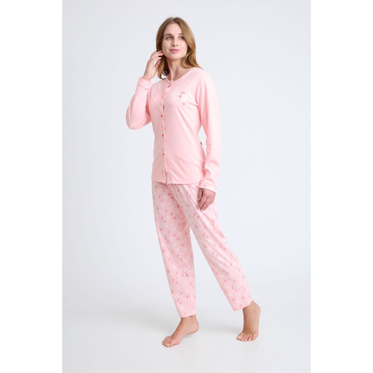 BECKIL - BECKIL COD 1772 PIJAMA ALGODÓN GAMUZADO