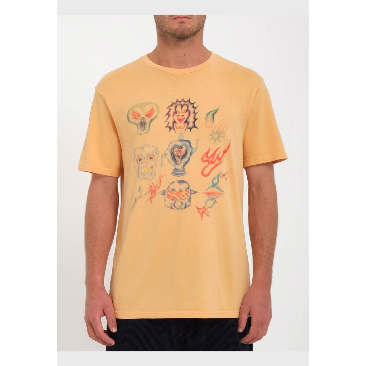 VOLCOM - Polera Fa Sam Ryser Naranjo Hombre Volcom