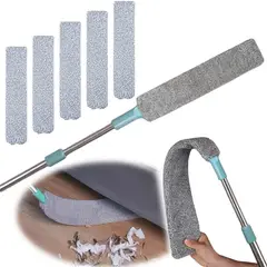 GENERICO - 6 Mopa Paño Limpiador Flexible Atrapa Polvo Multiuso Plumero