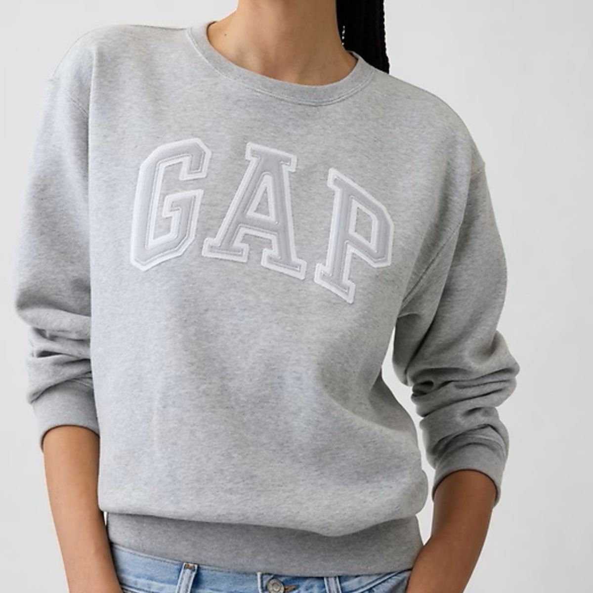 GAP - Polerón Logo Sin Cierre Gris GAP