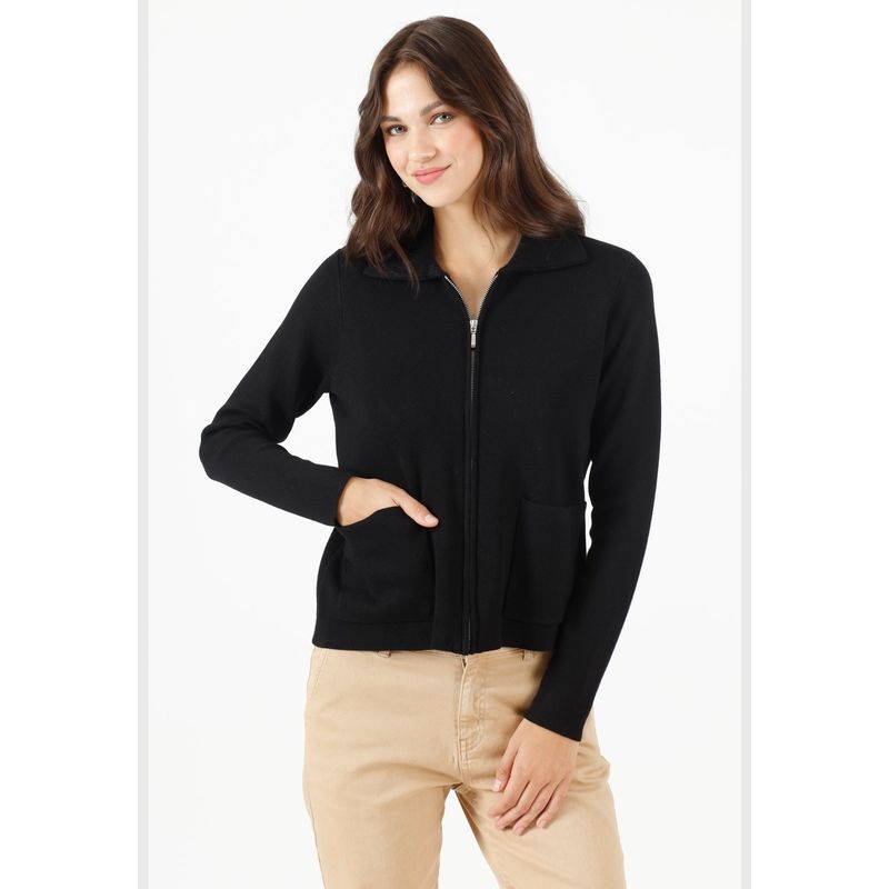 PRIVILEGE - Cardigan negro PRIVILEGE