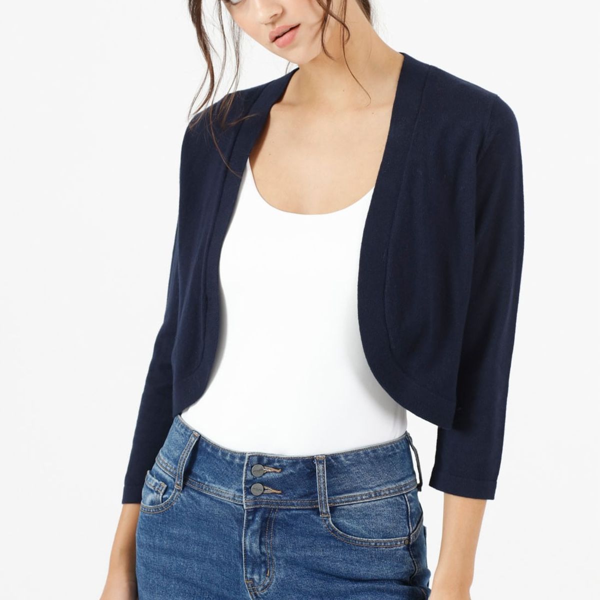 PRIVILEGE - Tapado tejido azul 469