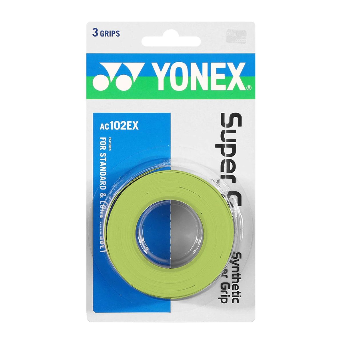 YONEX - OVERGRIP YONEX SUPER GRAP VERDE LIMON X3