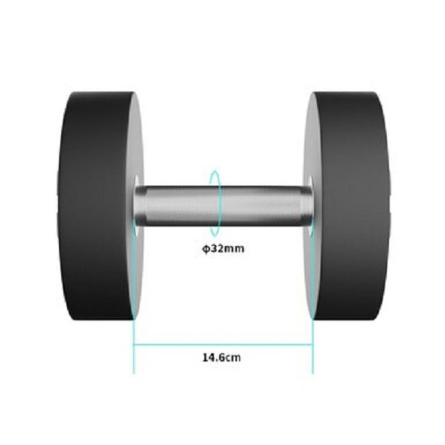 ULTIMATE FITNESS - MANCUERNA REDONDA PU 25 KG