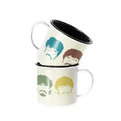 SM - Taza Enlozada Lechera The Beatles Bandas de Rock