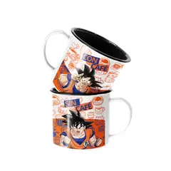 SM - Taza Enlozada Lechera Goku con y Sin Cafe Dragon Ball