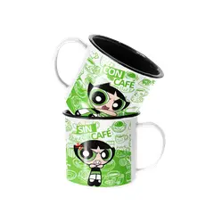 SM - Taza Enlozada Lechera Bellota Chicas Superpoderosa - Blanco