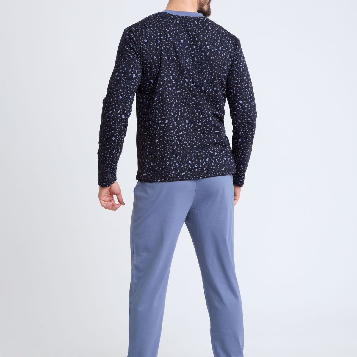 BECKIL - BECKIL COD 3132  PIJAMA ALGODON DELGADO ESTAMPADO LETRAS