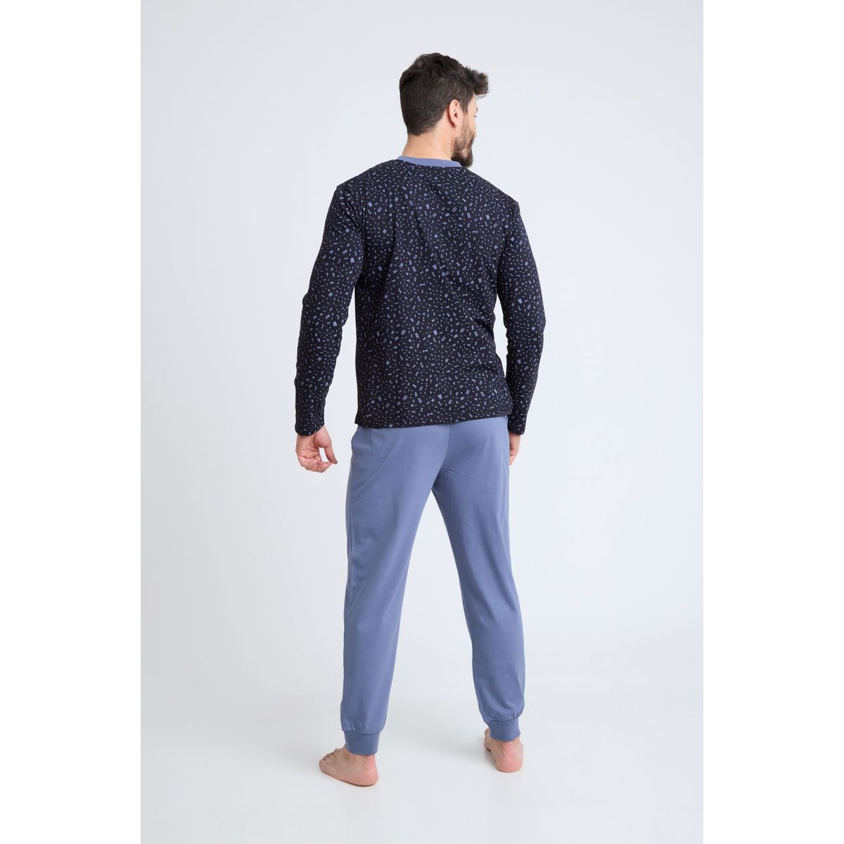 BECKIL - BECKIL COD 3132  PIJAMA ALGODON DELGADO ESTAMPADO LETRAS