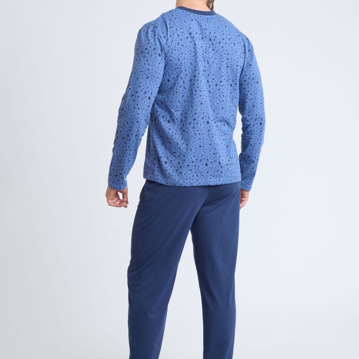 BECKIL - BECKIL COD 3132  PIJAMA ALGODON DELGADO ESTAMPADO LETRAS