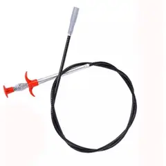 GENERICO - Destapa Cañería Drenaje Cocina Ducha Pelos 2mt Sopapo +garra