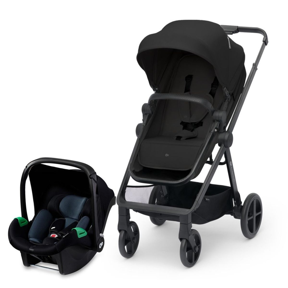KINDERKRAFT - Coche Travel System Newly 3en1 Negro KINDERKRAFT