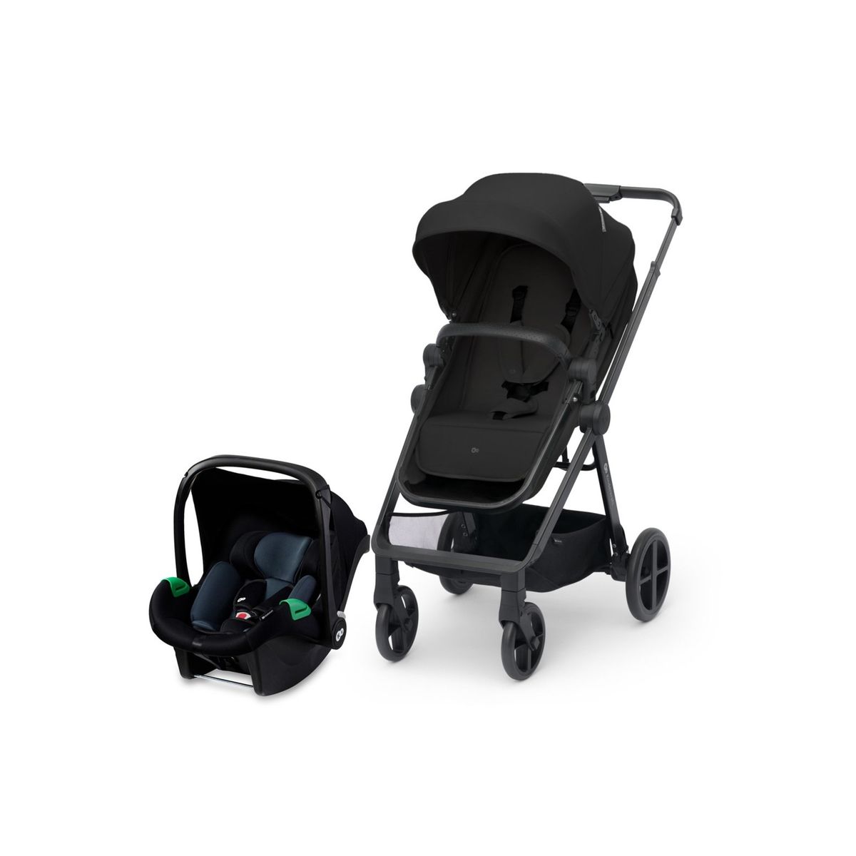 KINDERKRAFT - Coche Travel System Newly 3en1 Negro KINDERKRAFT