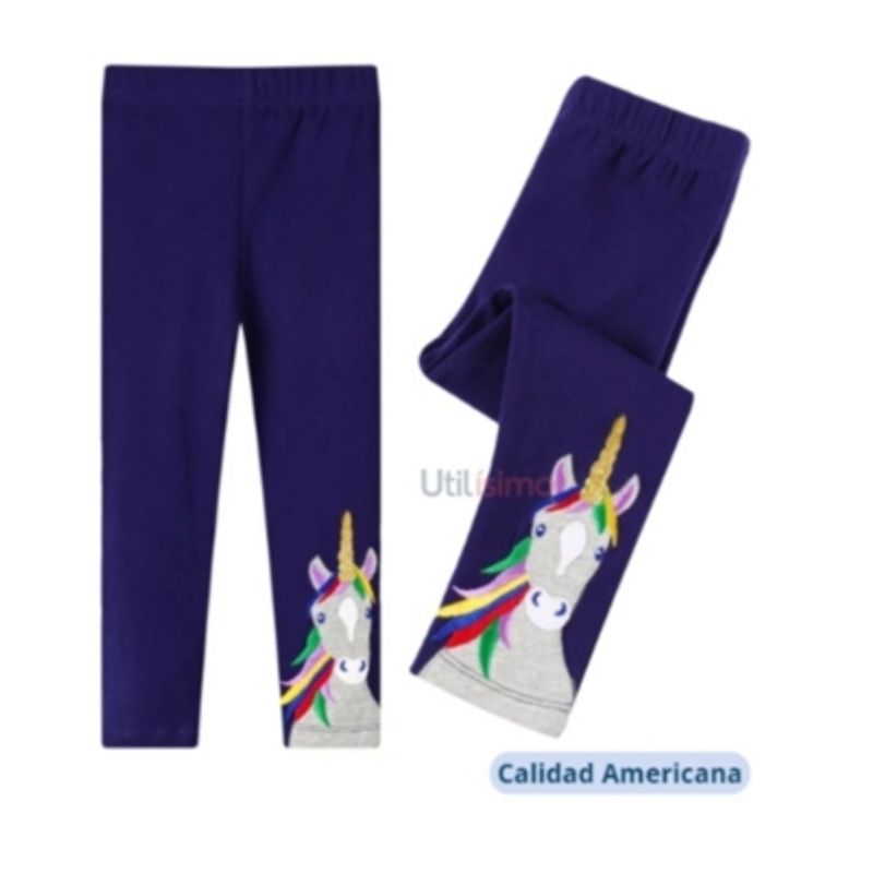 JUMP KIDS - Calzas Niña Unicornio Azul Jump Kids 100% Algodón