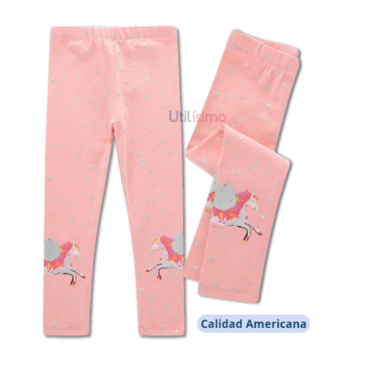 JUMP KIDS - Calzas  Niña Unicornio Alas Rosa Jump Kids 100% Algodón