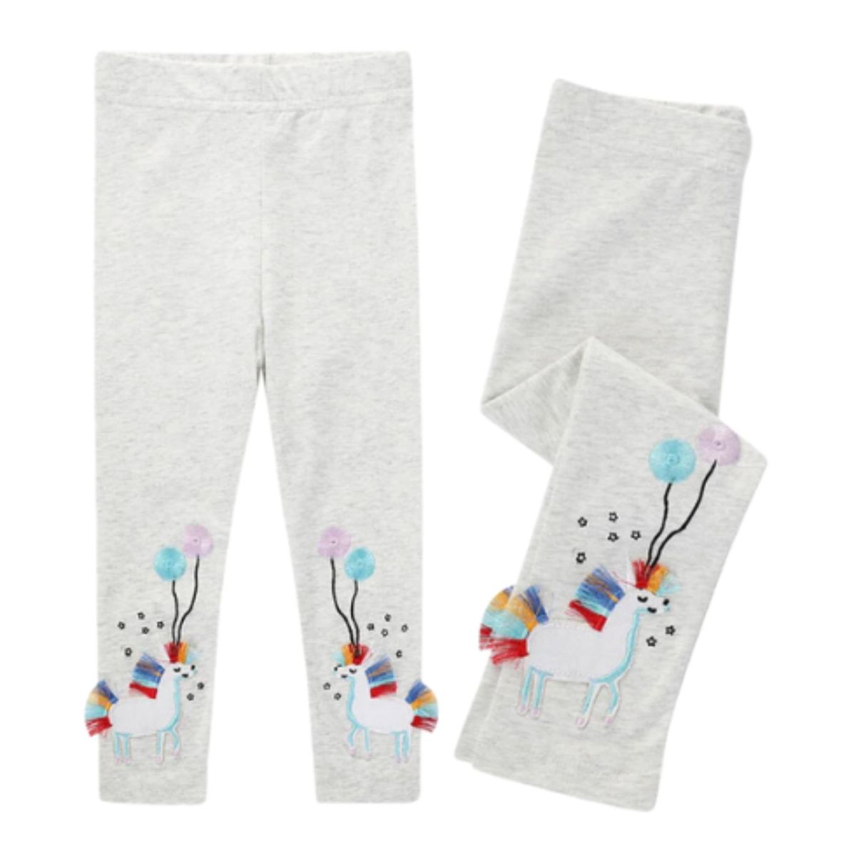 JUMP KIDS - Calzas  Niña Unicornio Globos Gris Jump Kids 100% Algodón