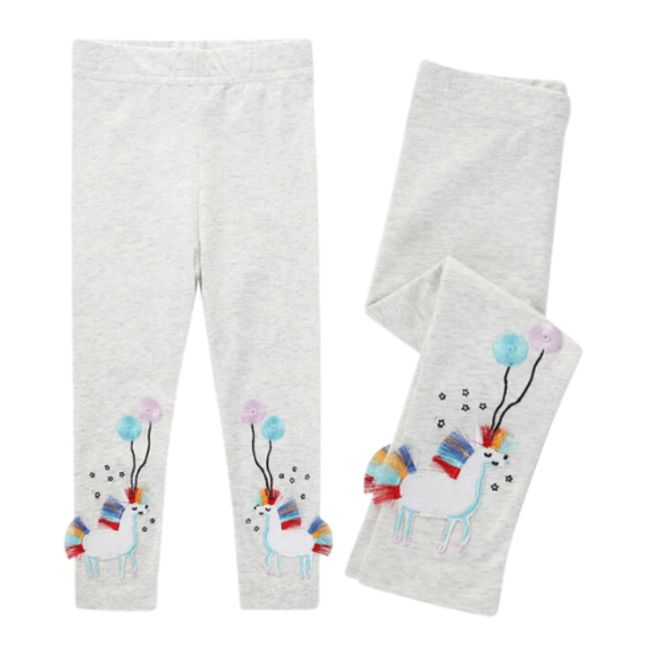 JUMP KIDS - Calzas  Niña Unicornio Globos Gris Jump Kids 100% Algodón