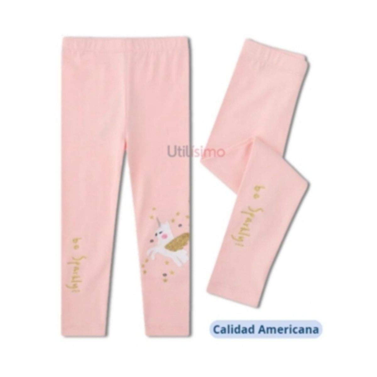 JUMP KIDS - Calzas Niña Unicornio Be Sparkly Rosa Jump Kids 100% Algodón